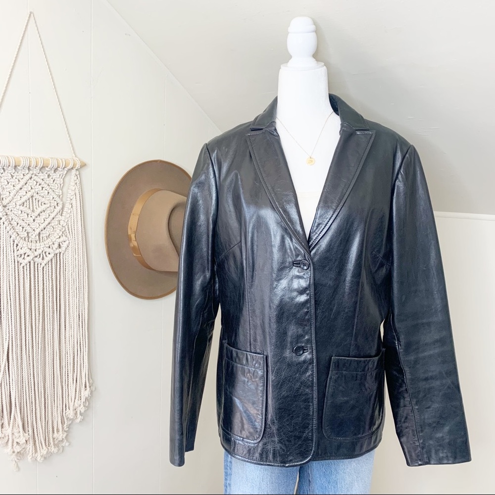 Vintage Gap genuine leather jacket L